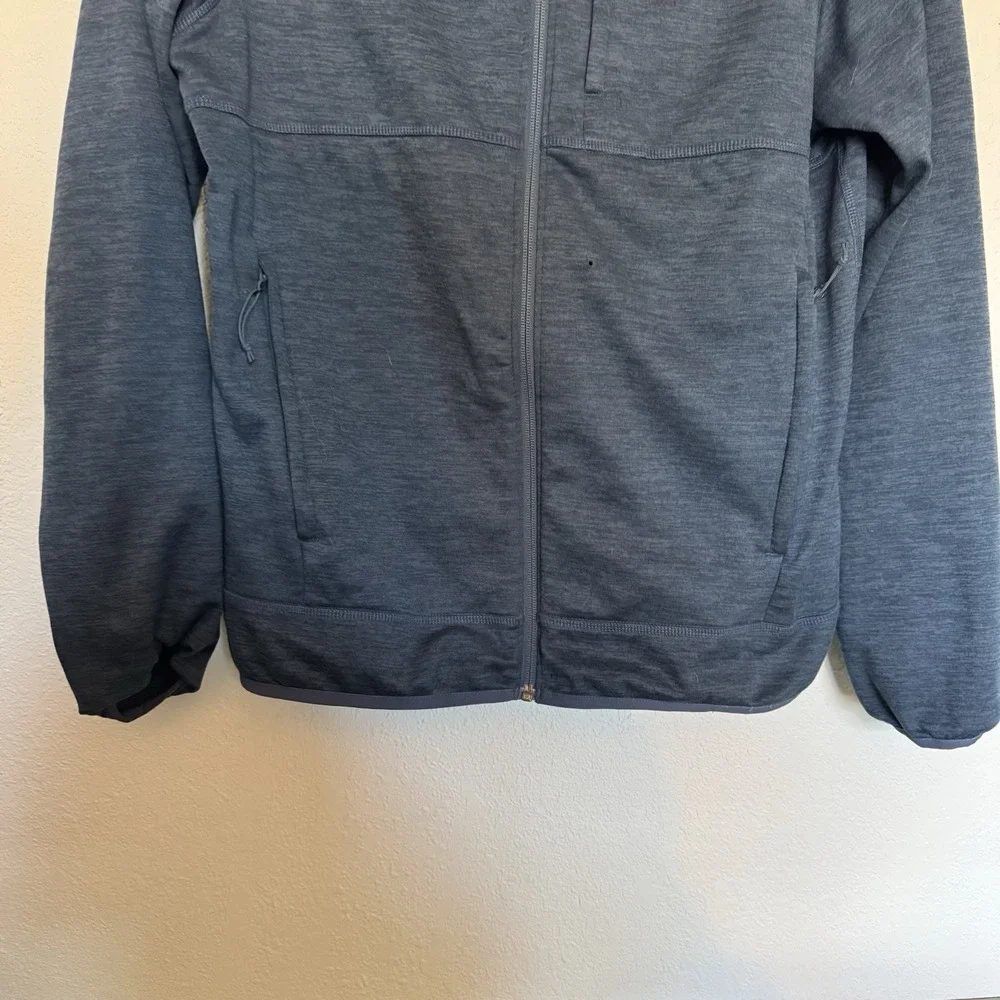 The North Face Men's Hoodie Jacket M Blue Full Zip Activewear Outdoor Hiking